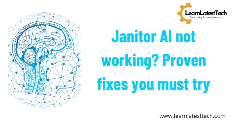 Janitor AI not working? Proven fixes you must try